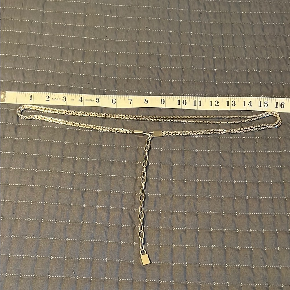 Calvin Klein Silver Chain Belt
